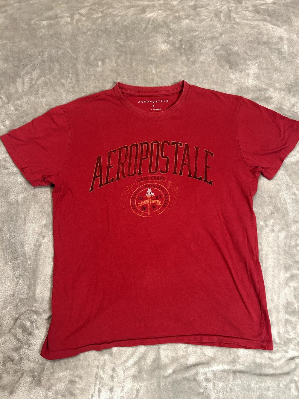 Vintage Aeropostale Shirt Mens S y2k Skater Grunge Indie 100% Cotton